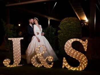 Letras gigantes boda decoradas d'occasion pour 40 EUR in Cheste sur WALLAPOP