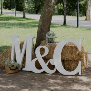 letras de corcho para bodas