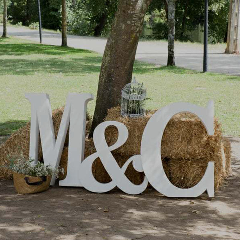 Letras de boda grandes en madera para la decoración de bodas, decoración  aniversarios, cumpleaños, letras de boda grandes, firmas para bodas (Altura