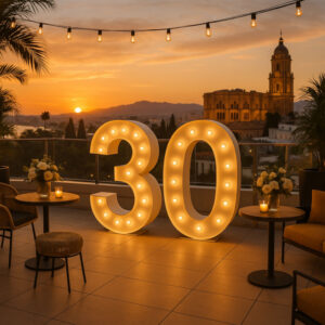 Numeros Luminosos para eventos en Malaga